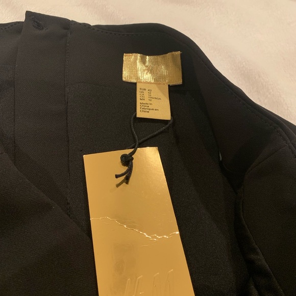 H&M Black Pencil Skirt with Gold Zipper - Picture 6 of 7